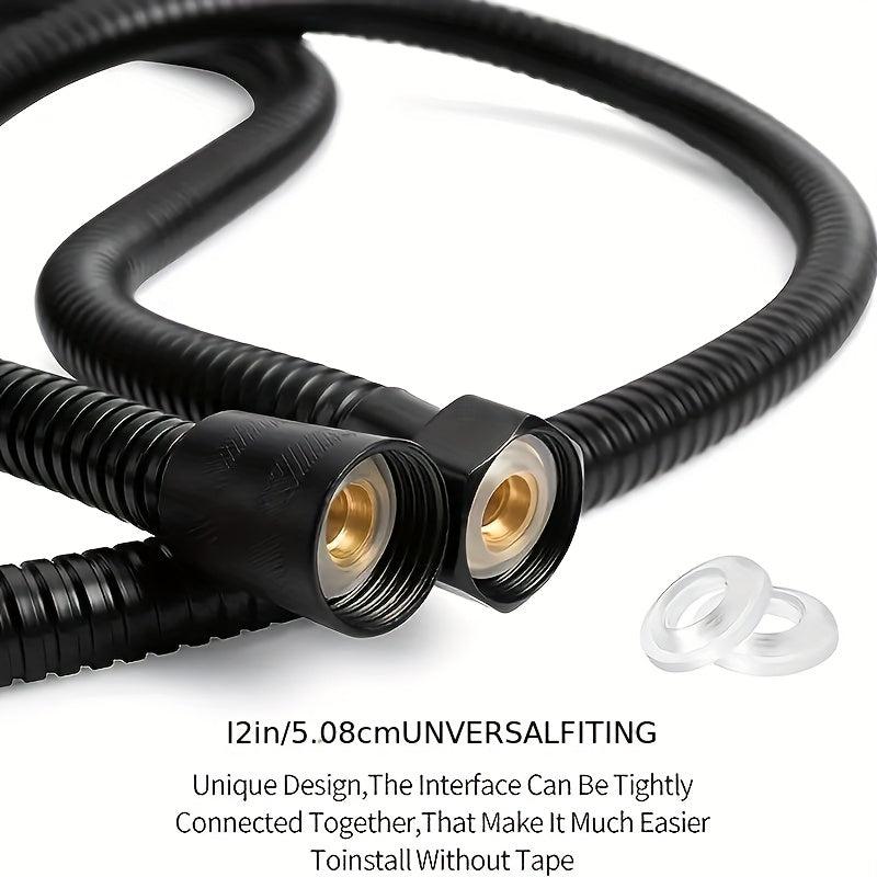 4pcs Rain Shower Hose Set with 3 Water Stop Filter Swivel Shower Head