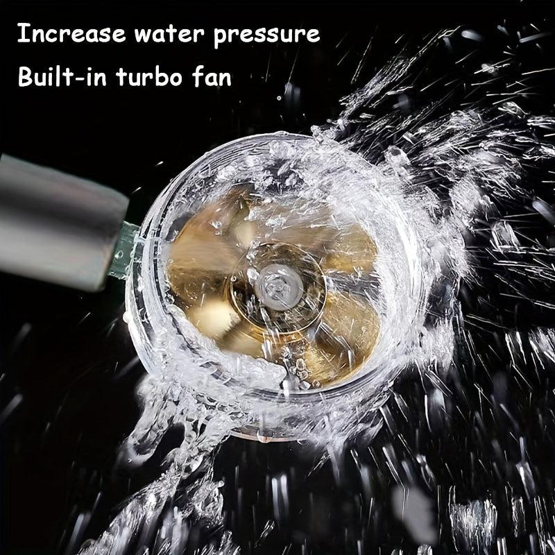 4pcs Rain Shower Hose Set with 3 Water Stop Filter Swivel Shower Head