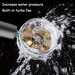 4pcs Rain Shower Hose Set with 3 Water Stop Filter Swivel Shower Head