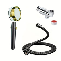 4pcs Rain Shower Hose Set with 3 Water Stop Filter Swivel Shower Head
