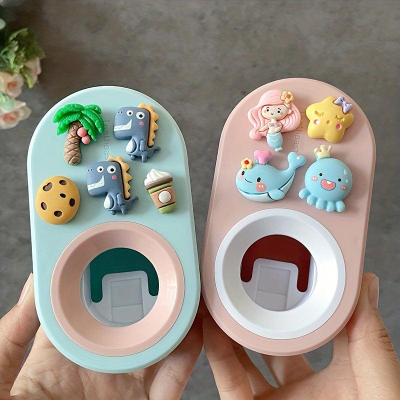 Automatic Toothpaste Squeezer 3D Cartoon Holder No Punching Squeezer