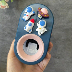 Automatic Toothpaste Squeezer 3D Cartoon Holder No Punching Squeezer