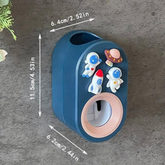 Automatic Toothpaste Squeezer 3D Cartoon Holder No Punching Squeezer