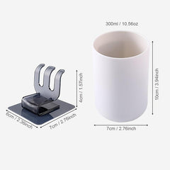 Wash Cup Hook & Toothbrush Holder Set with Cup