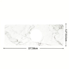 Marble Pattern Sink Faucet Mat Bathroom Countertop Drying Mat
