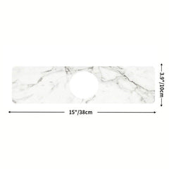 Marble Pattern Sink Faucet Mat Bathroom Countertop Drying Mat