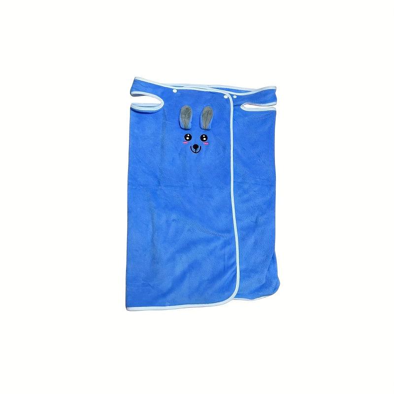 Rabbit Ears Kids Bathrobe Coral Fleece Towel