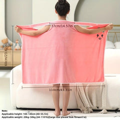 Rabbit Ears Kids Bathrobe Coral Fleece Towel