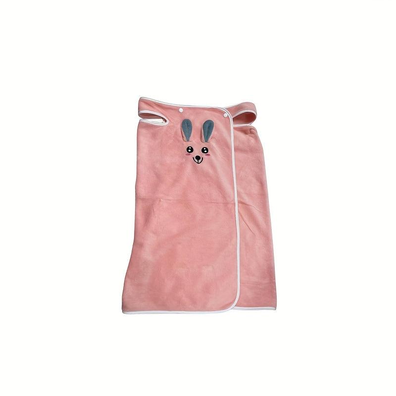 Rabbit Ears Kids Bathrobe Coral Fleece Towel