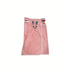 Rabbit Ears Kids Bathrobe Coral Fleece Towel
