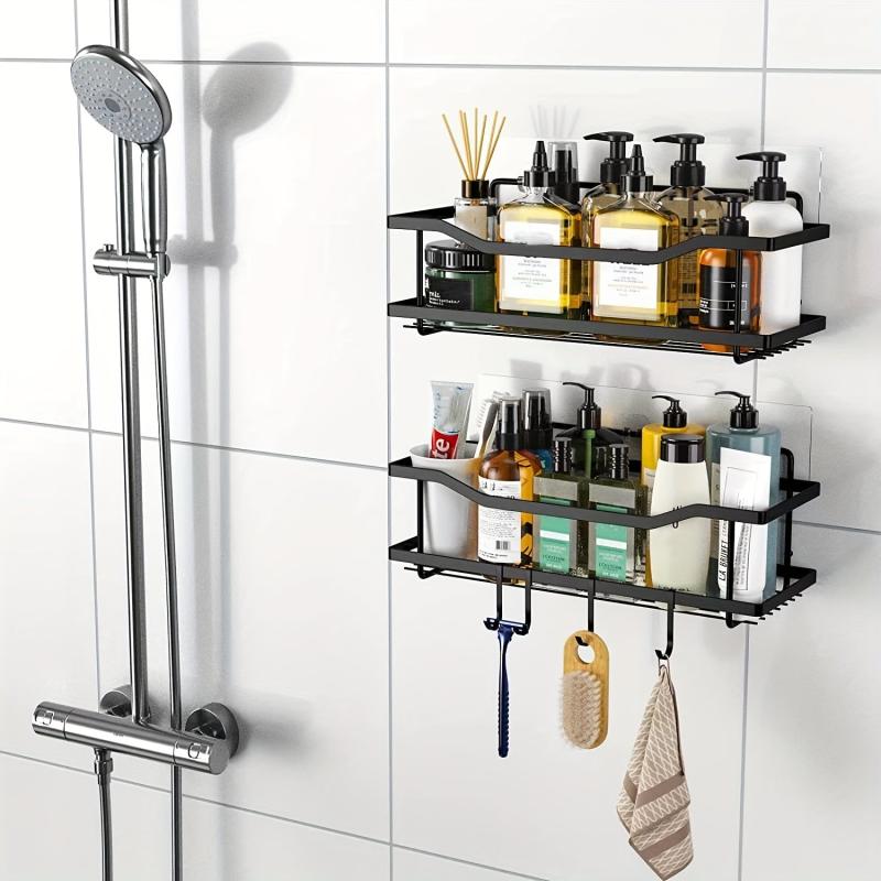 Stainless Steel Shower Caddy Adhesive No Drilling