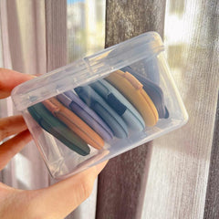 Transparent Square Storage Box Portable Makeup Storage Box Cosmetic Supplies