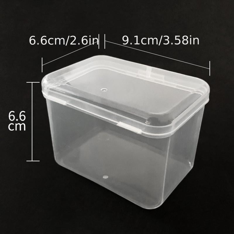 Transparent Square Storage Box Portable Makeup Storage Box Cosmetic Supplies