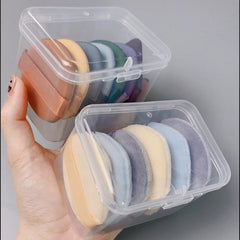 Transparent Square Storage Box Portable Makeup Storage Box Cosmetic Supplies