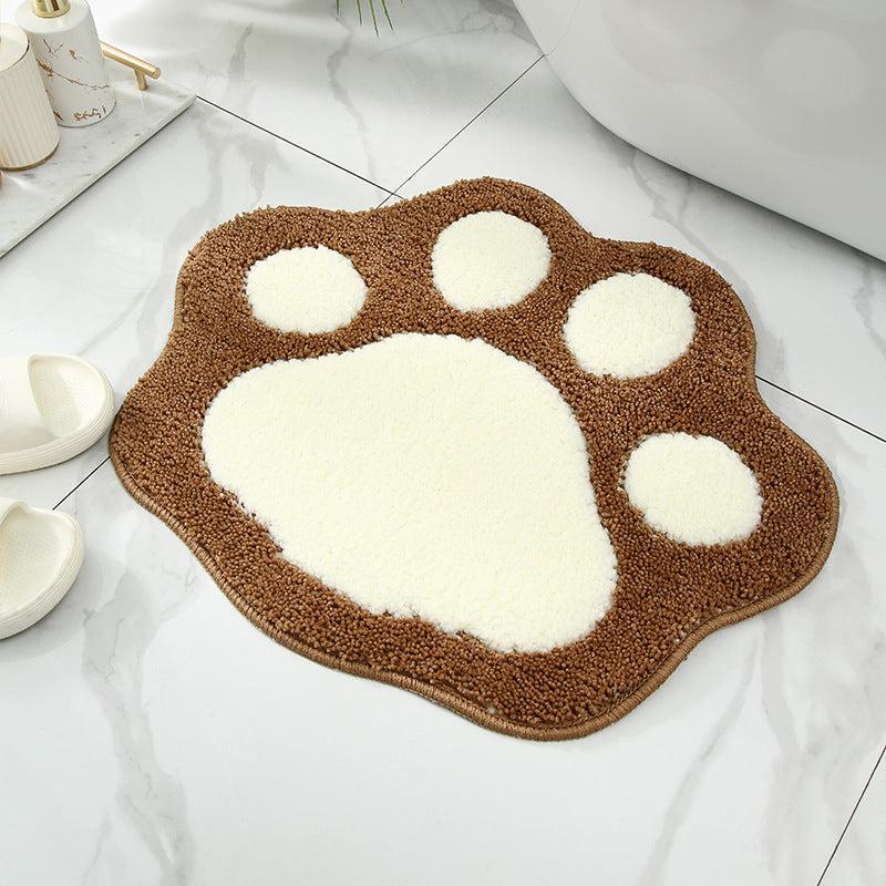 Foot Shaped Floor Mat Water Absorbing Non Slip Rug
