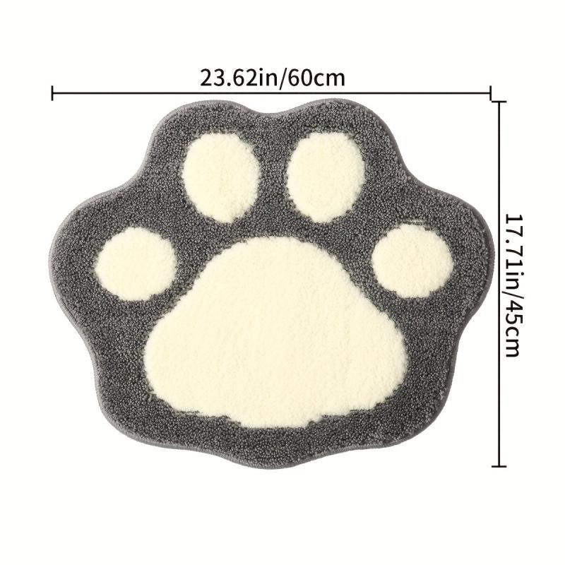 Foot Shaped Floor Mat Water Absorbing Non Slip Rug