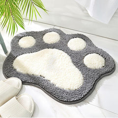 Foot Shaped Floor Mat Water Absorbing Non Slip Rug