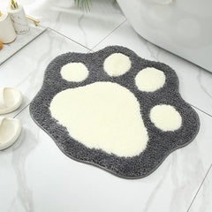 Foot Shaped Floor Mat Water Absorbing Non Slip Rug