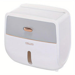 Double Layer Tissue Storage Box Wall Mounted Toilet Roll Paper Holder