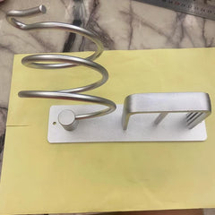 Hair Dryer Holder Wall Mounted Storage Rack Bathroom Shelf