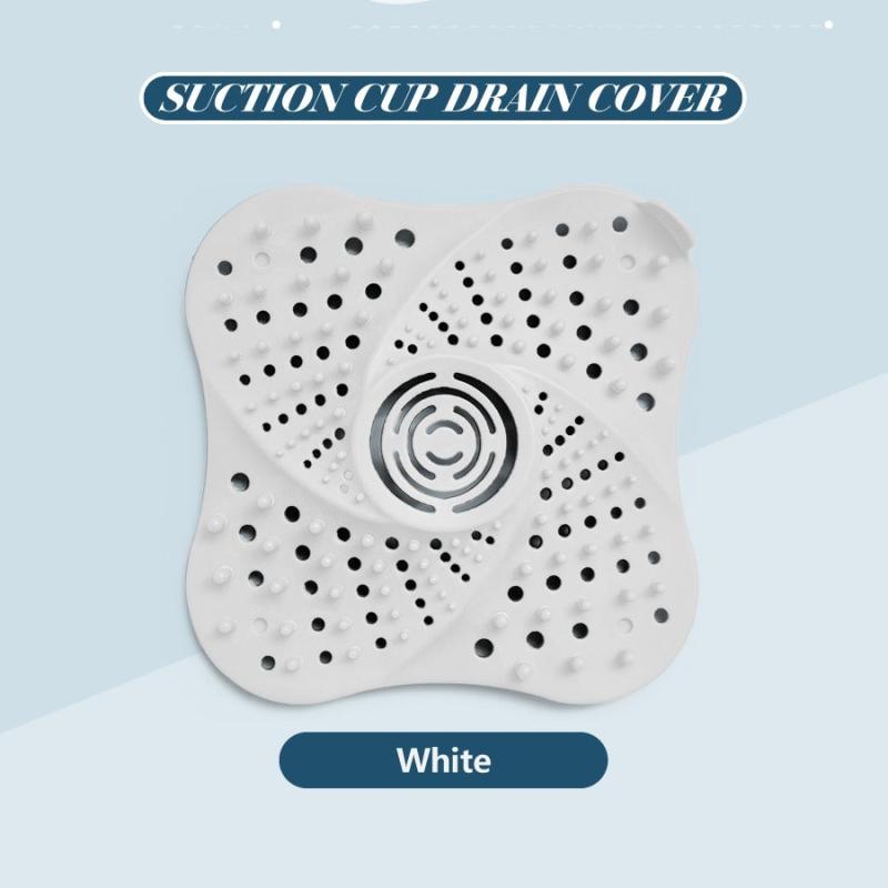 Suction Cup Floor Drain Filter Trap Square Drain Cover for Shower