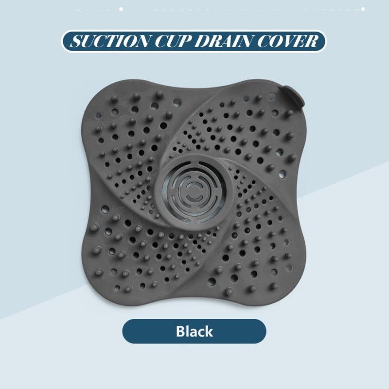 Suction Cup Floor Drain Filter Trap Square Drain Cover for Shower