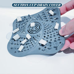 Suction Cup Floor Drain Filter Trap Square Drain Cover for Shower