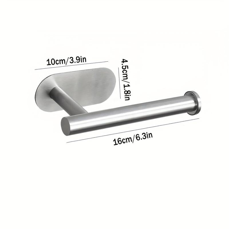 Stainless Steel Toilet Paper Holder Wall Mounted Tissue Storage Rack