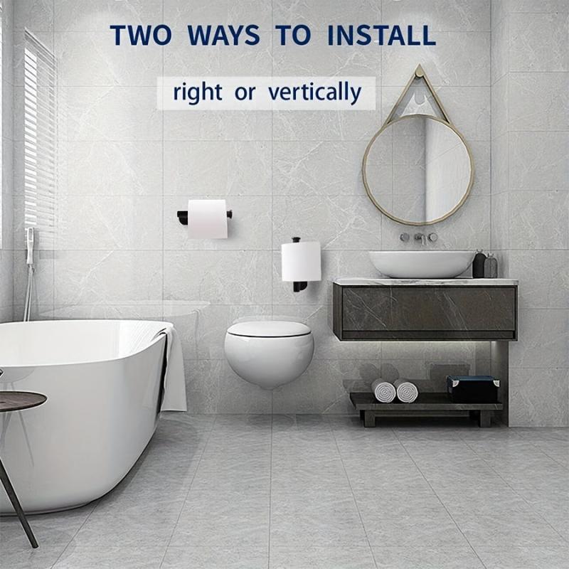 Stainless Steel Toilet Paper Holder Wall Mounted Tissue Storage Rack