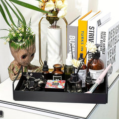 Wrought Iron Coffee Table Tray with Handles & Towel Racks