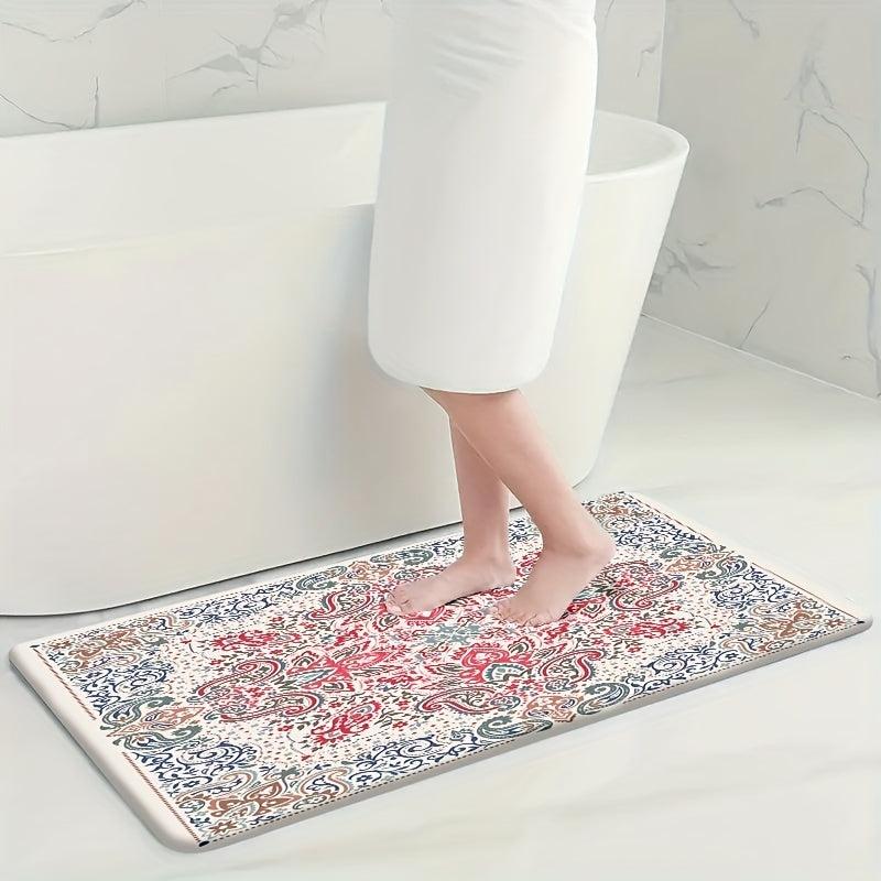 4pcs Velvet Sponge Bath Mat Set Non-Slip Bathroom Rug Comfortable Toilet U-shape