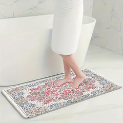4pcs Velvet Sponge Bath Mat Set Non-Slip Bathroom Rug Comfortable Toilet U-shape