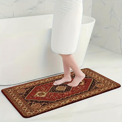 4pcs Velvet Sponge Bath Mat Set Non-Slip Bathroom Rug Comfortable Toilet U-shape