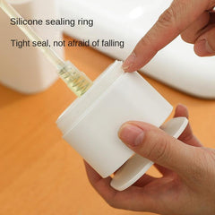 Plastic Soap Dispenser Countertop Press Type Lotion Bottle Bathroom