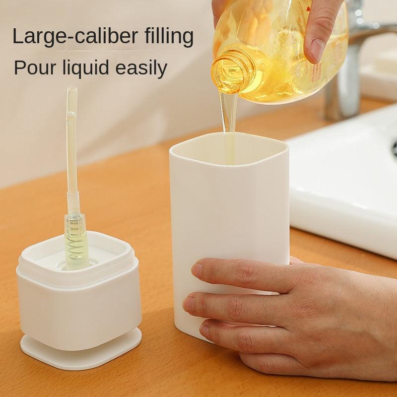 Plastic Soap Dispenser Countertop Press Type Lotion Bottle Bathroom
