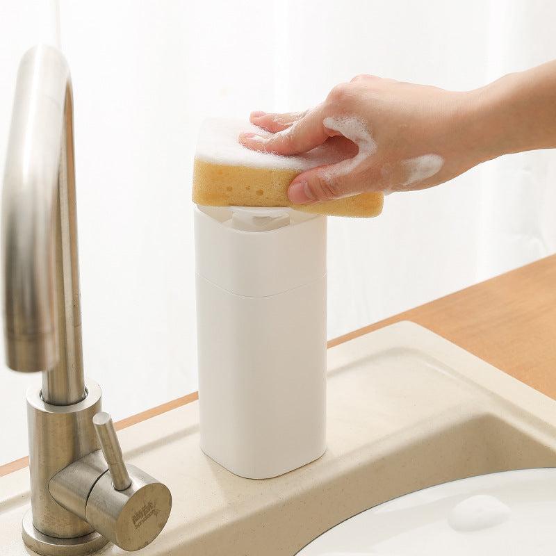 Plastic Soap Dispenser Countertop Press Type Lotion Bottle Bathroom