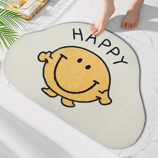 Cartoon Bathroom Rugs Non slip Toilet Mats Absorbent Soft Doormat