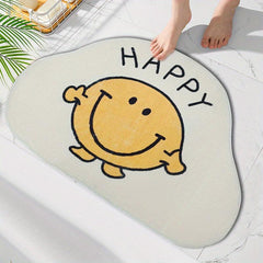 Cartoon Bathroom Rugs Non slip Toilet Mats Absorbent Soft Doormat