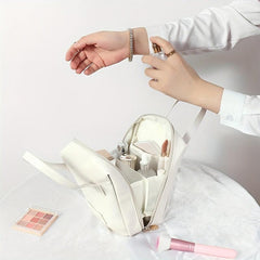 Waterproof Makeup Bag with Zipper Handle Large Capacity Wash Bag