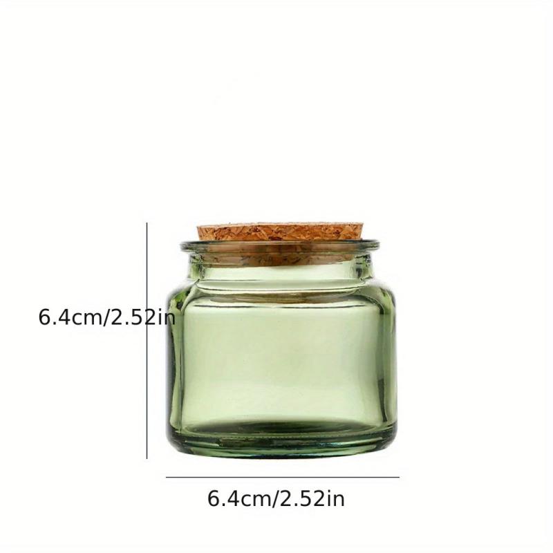 3.38oz Transparent Glass Jar with Cork Stopper