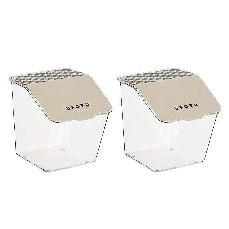 2pcs Wall Mounted Storage Box Waterproof Makeup Organizer