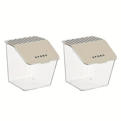 2pcs Wall Mounted Storage Box Waterproof Makeup Organizer