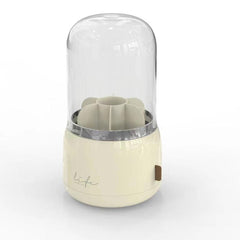 Makeup Brush Holder with Clear Lid Rotating Organizer