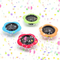 Flower Sink Filter Plastic Strainer Anti-Clogging Drain Filter
