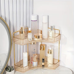 Triangle Cosmetic Storage Rack Corner Bathroom Makeup Organizer