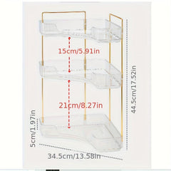 Triangle Cosmetic Storage Rack Corner Bathroom Makeup Organizer