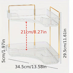 Triangle Cosmetic Storage Rack Corner Bathroom Makeup Organizer