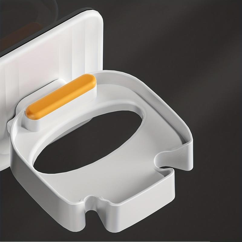 Wall Mounted Mouthwash Cup With Toothbrush Holder