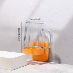 Wall Mounted Mouthwash Cup With Toothbrush Holder