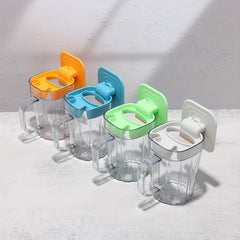 Wall Mounted Mouthwash Cup With Toothbrush Holder